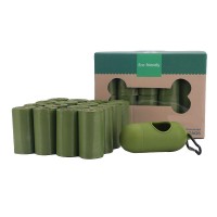 Manufacturer wholesale PE box packed pet waste bags dog poop bag with dispenser biodegradable