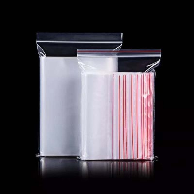 PE Transparent self-sealing  small plastic  bag   small to large  packaging bags for  food package