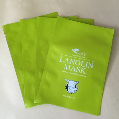 colorful design plastic heat sealed foil facial mask bag