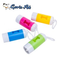 Colorful Bone Dog Poop Waste Bag Dispenser with LED Light