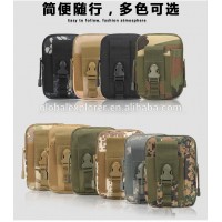 outdoor waterproof multi function military camouflage phone waist bag