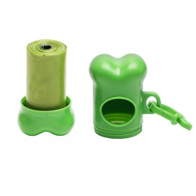 customized color dog shaped poop bag dispenser with refiled rolls