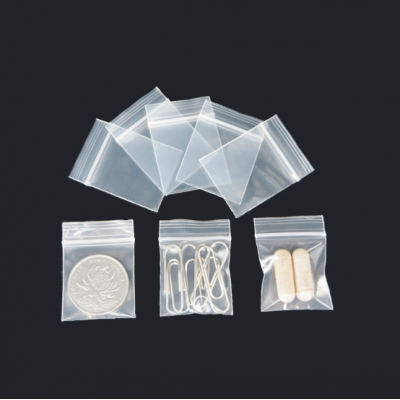 Wholesale Transparent Plastic PE Polyethylene Custom Small Mini Ziplock Bag/Custom PE ziplock Bag